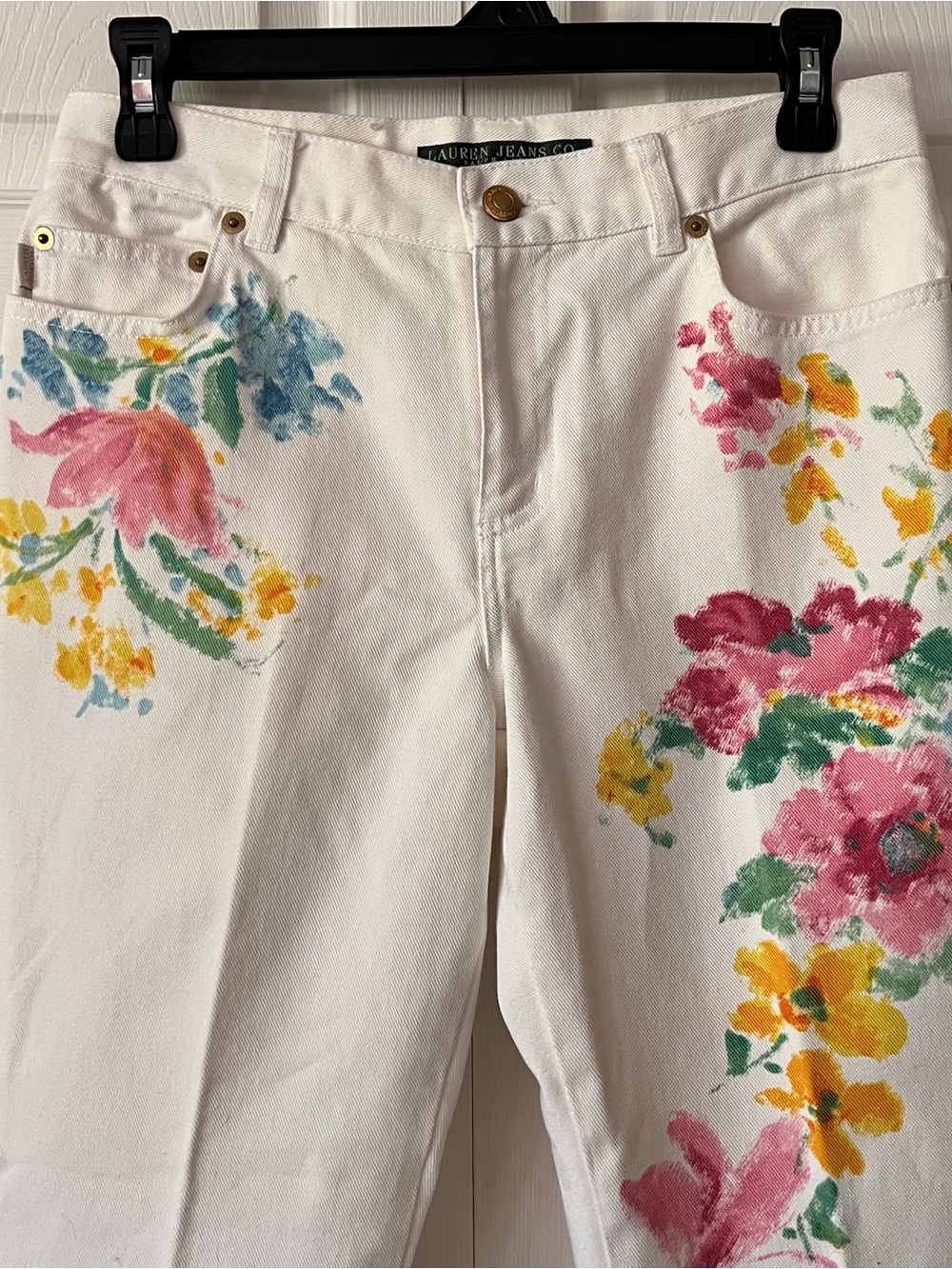 Lauren Ralph Lauren Floral Print Bootcut Jeans - Picture 2 of 6